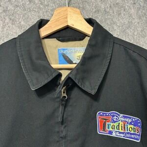 Blue Generation Jacket Mens Large Black Disney Traditions University Zip Work